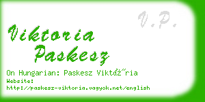 viktoria paskesz business card